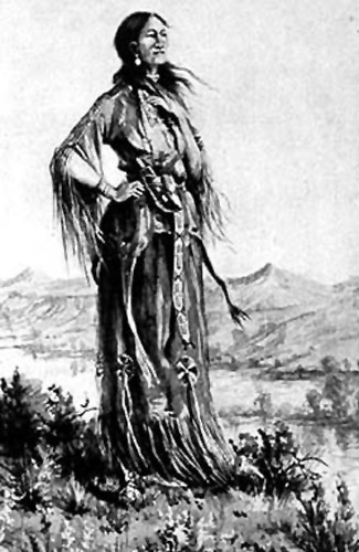 325x500 Endnotes This Is A Drawing Of Sacagawea, The Native - Sacagawea Drawing