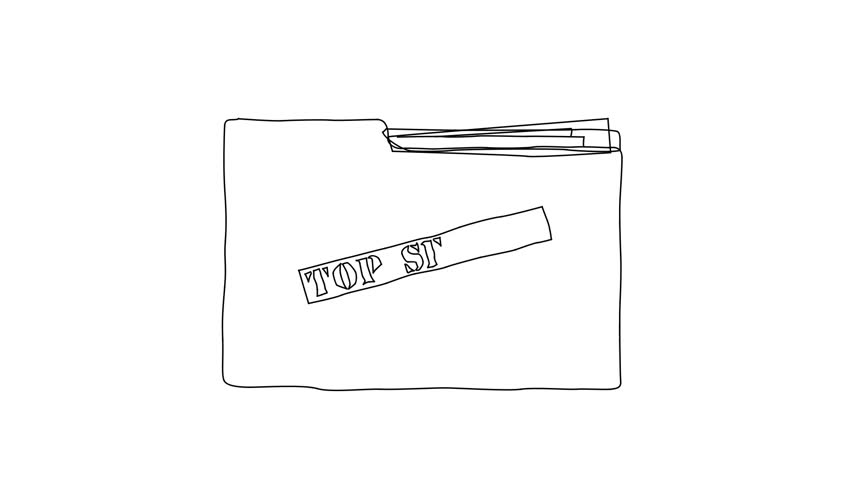 852x480 animated sketch vector self drawing stock footage video - Sack Drawing