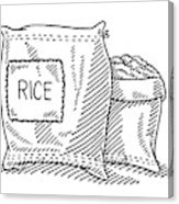 163x186 sack of rice drawing canvas print canvas art - Sack Drawing