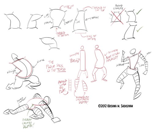 500x436 the pc weenies week understanding the torso with the help - Sack Drawing