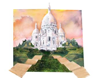 340x270 sacre coeur drawing etsy - Sacre Coeur Drawing