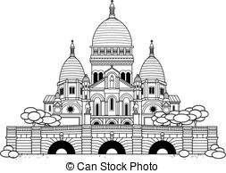 253x194 sacre coeur on the old paper - Sacre Coeur Drawing