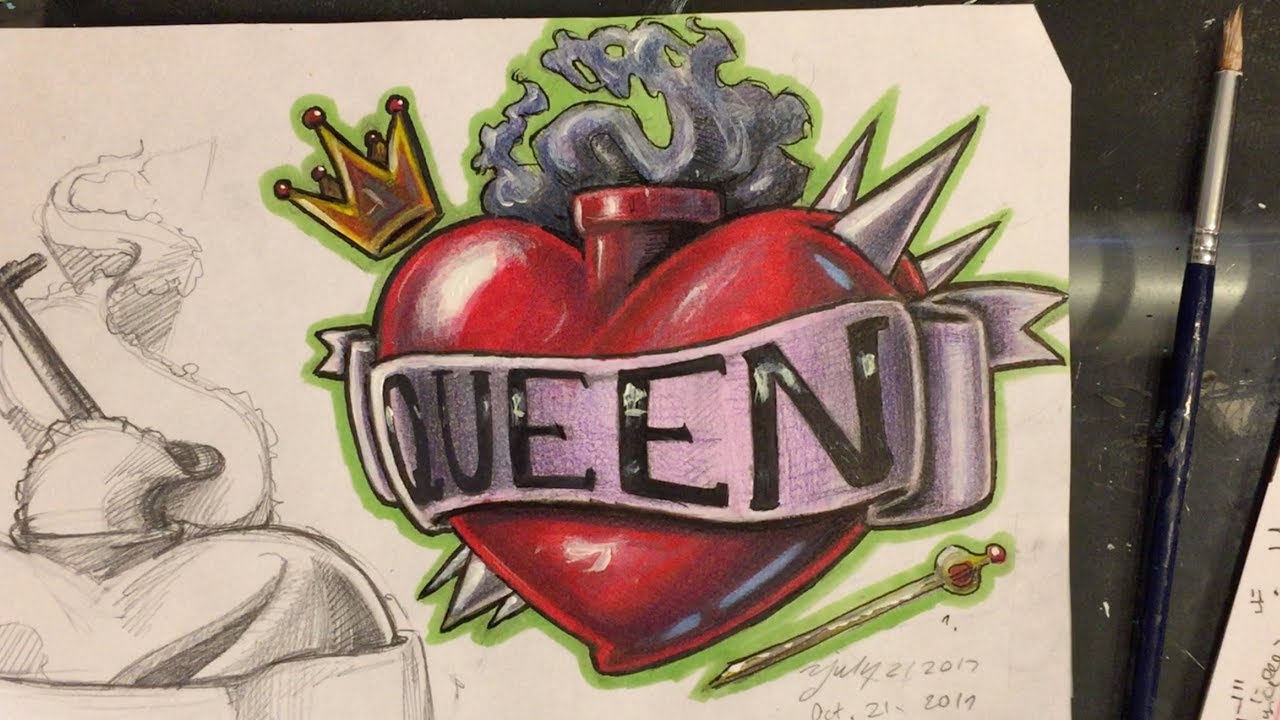 1280x720 how to draw a sacred heart - Sacred Heart Drawing