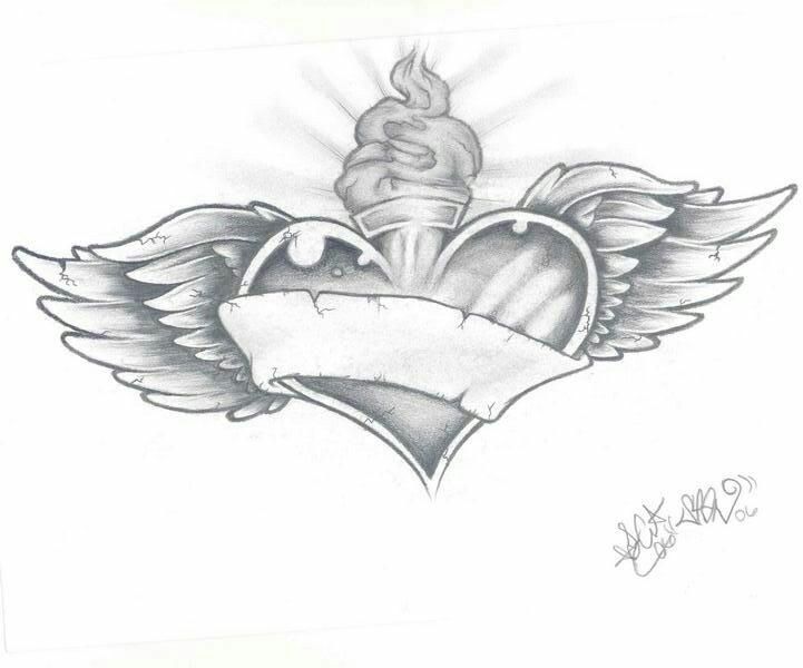 721x600 claddagh drawing sacred heart for free download - Sacred Heart Drawing