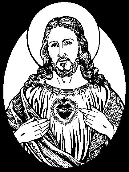 Sacred Heart Of Jesus Drawing at PaintingValley.com | Explore ...