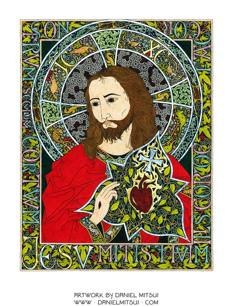 800x1050 sacred heart of jesus drawing - Sacred Heart Of Jesus Drawing