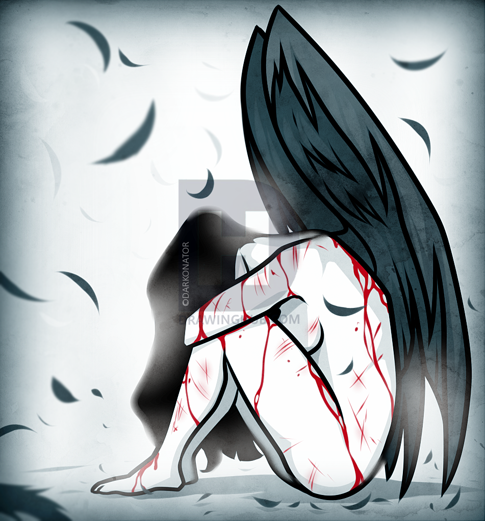 951x1022 How To Draw A Sad Angel, Step - Sad Angel Drawing