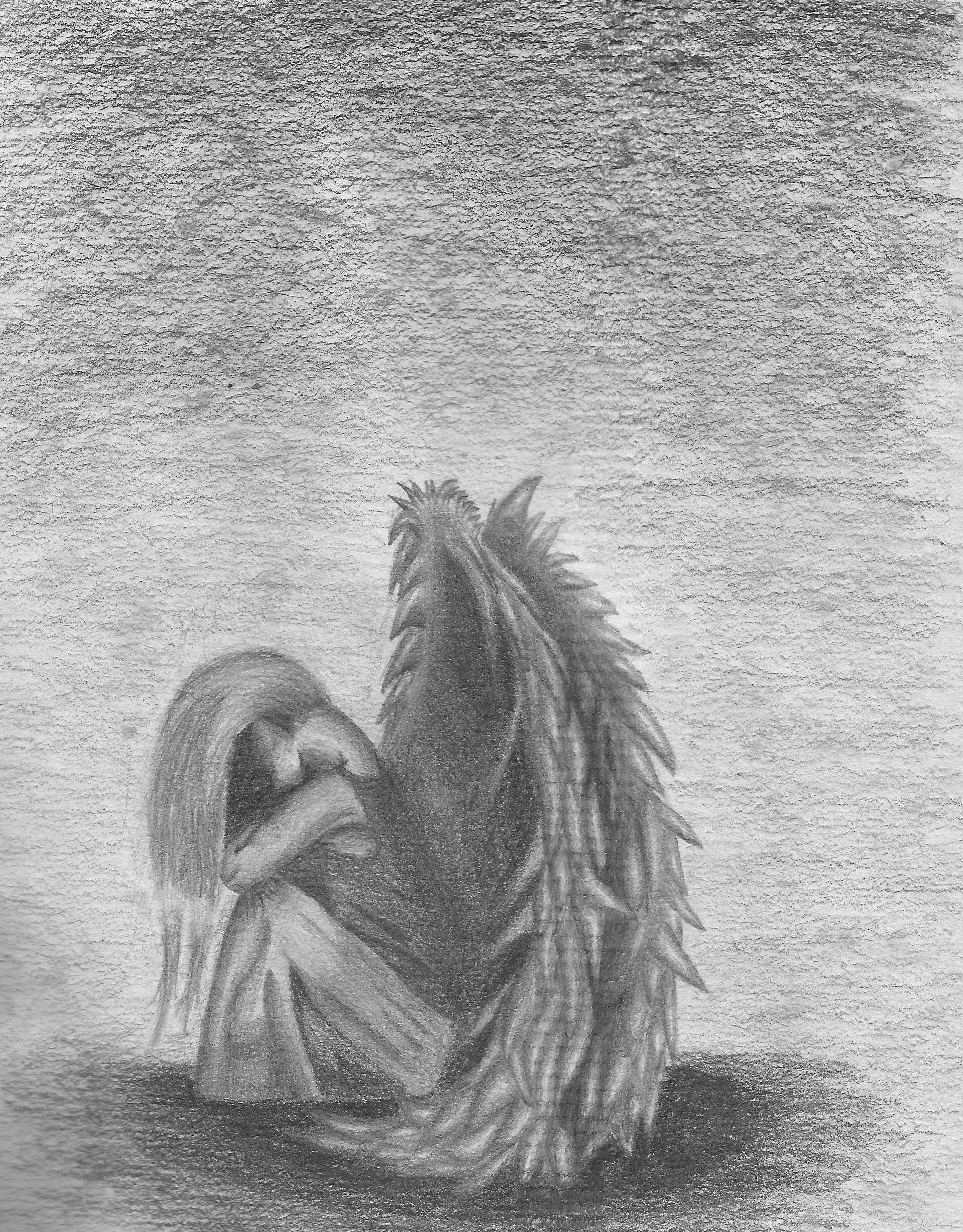 Sad Angel Drawing at Explore collection of Sad