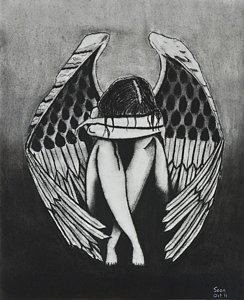 244x300 Sad Angel Drawings Fine Art America - Sad Angel Drawing