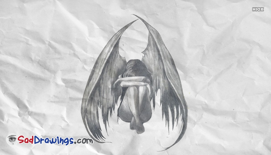 934x534 Sad Angel Drawings - Sad Angel Drawing
