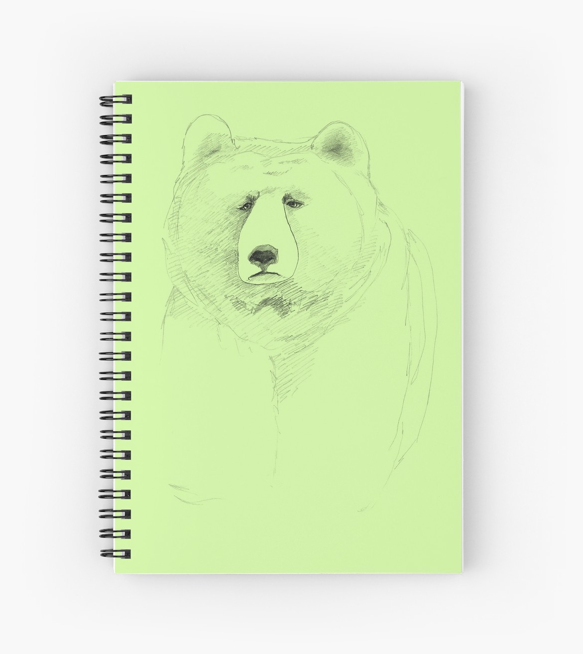 1171x1313 sad bear pencil sketch spiral notebooks - Sad Bear Drawing