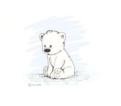 236x206 Polar Bear Clip Art Polar Bear Cub - Sad Bear Drawing