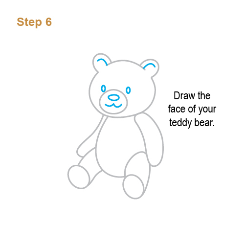 501x501 How To Draw How To Draw A Teddy Bear For Kids - Sad Bear Drawing