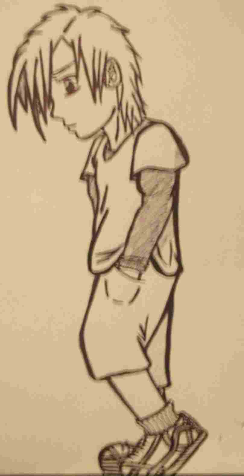 809x1575 Sad Boy Cartoon Pencil Love Art - Sad Boy Drawing