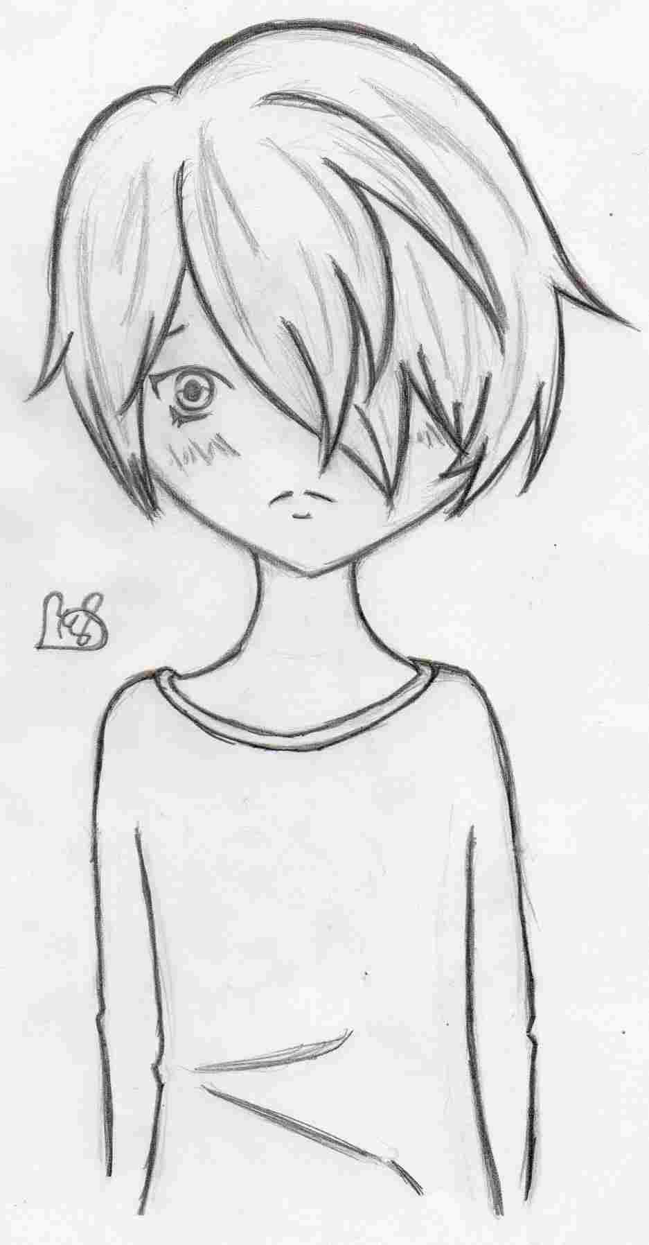 Sad Boy Drawing at PaintingValley.com | Explore collection of Sad Boy ...