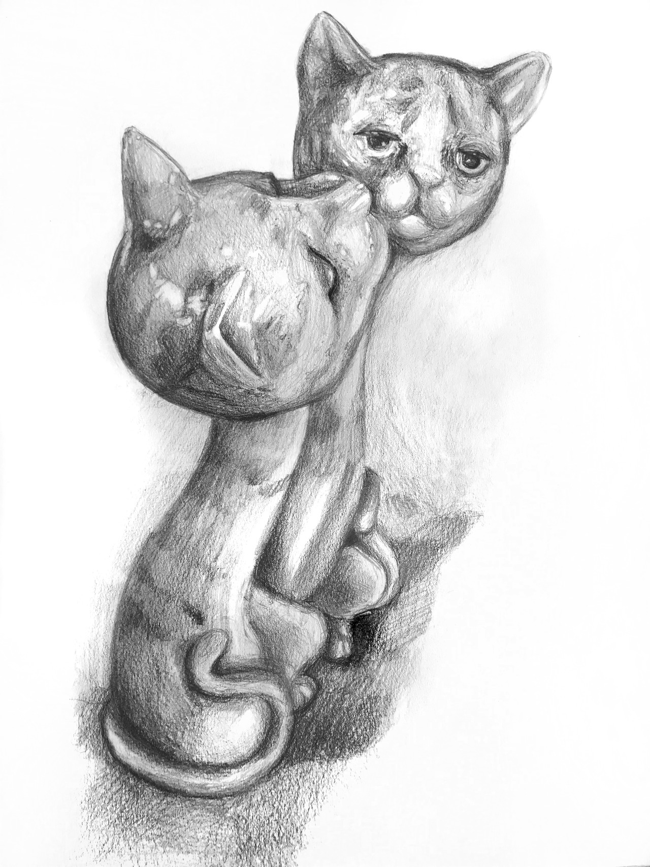 1280x1707 You Should Look At My Borzoi Tag A Couple Of Sad Cats For My - Sad Cat Drawing