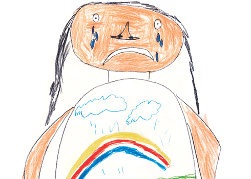 490x350 Healing The Child Within - Sad Child Drawing