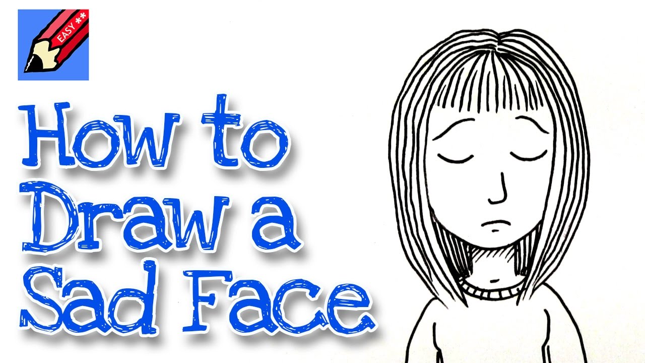 1280x720 How To Draw A Sad Face Real Easy - Sad Child Drawing