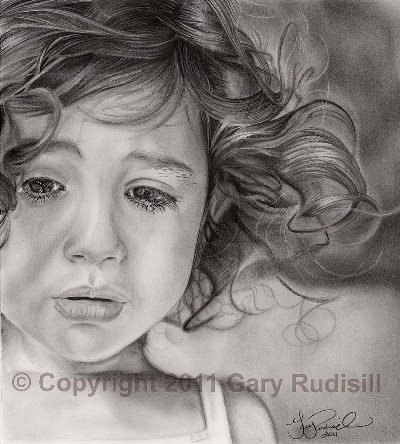 810x900 In The Eyes Of A Child Drawing - Sad Child Drawing
