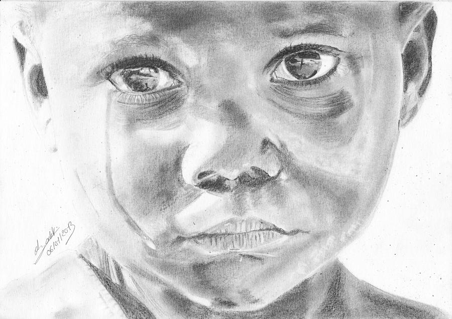 900x636 Sad Child Drawing - Sad Child Drawing