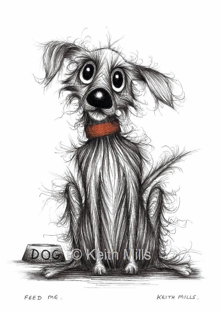 724x1024 Feed Me Print Download Hungry Pet Dog Doggie Puppy Pooch With Sad - Sad Dog Drawing