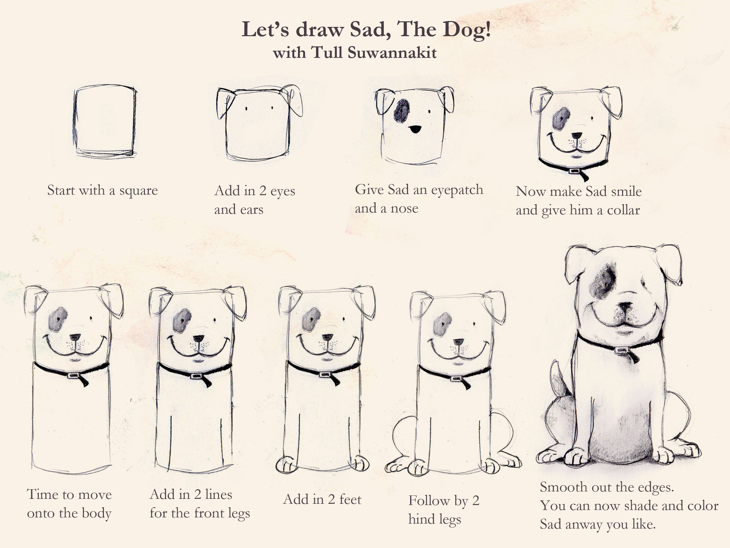 2362x1772 Sandy Fussell Sad The Dog - Sad Dog Drawing