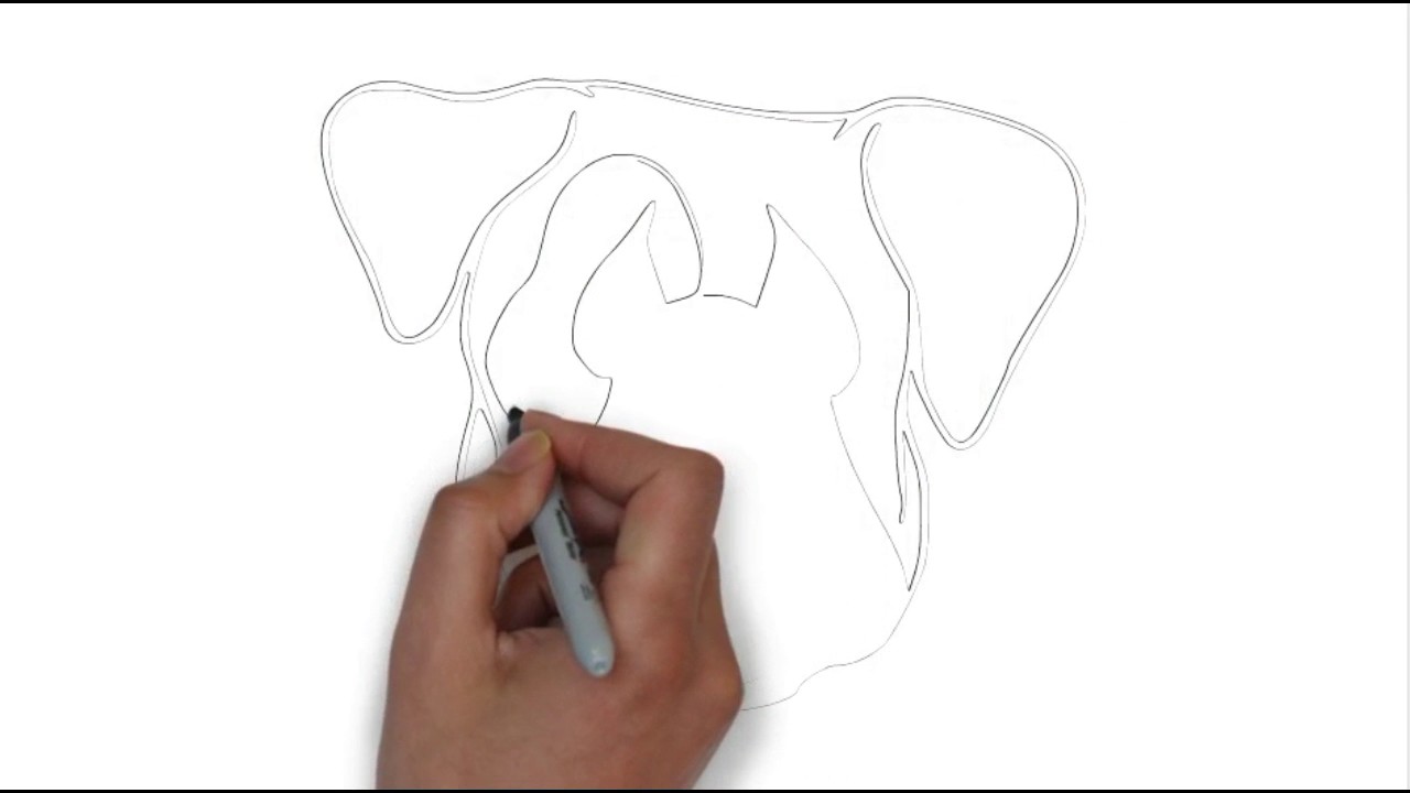 1280x720 How To Draw A Sad Dog Face Easy To Drawkids - Sad Dog Drawing