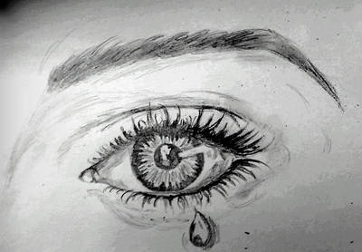 400x278 Eye Sad Drawing - Sad Drawing Images