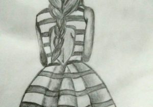 300x210 Sad Girl Pencil Sketch - Sad Drawings In Pencil