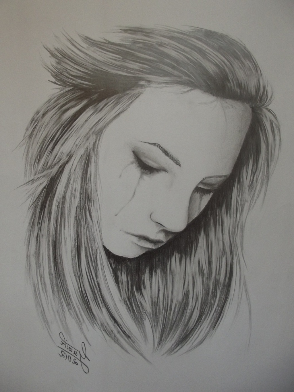 Simple Drawings Of Sketches Of Sadness with Realistic