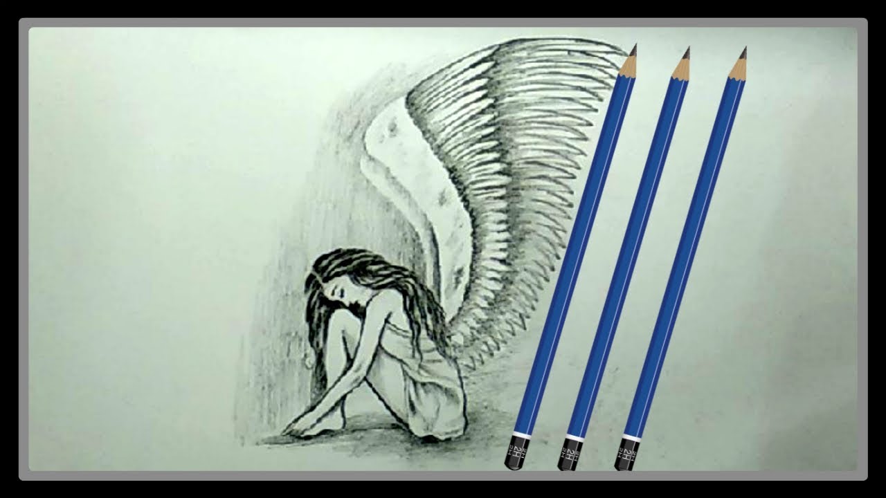 1280x720 Cool Easy Drawings - Sad Drawings In Pencil