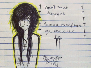 320x240 sadly, there's so much truth in this! i drew something like this - Sad Emo Drawings
