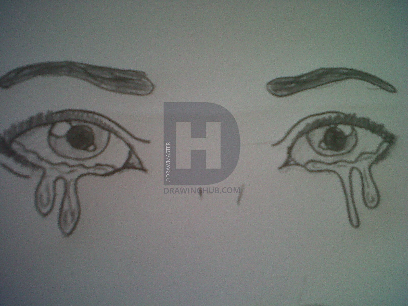 1600x1200 Sad Eyes Drawing - Sad Eyes Drawing