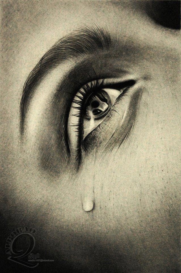 Sad Eyes With Tears Drawing at Explore collection