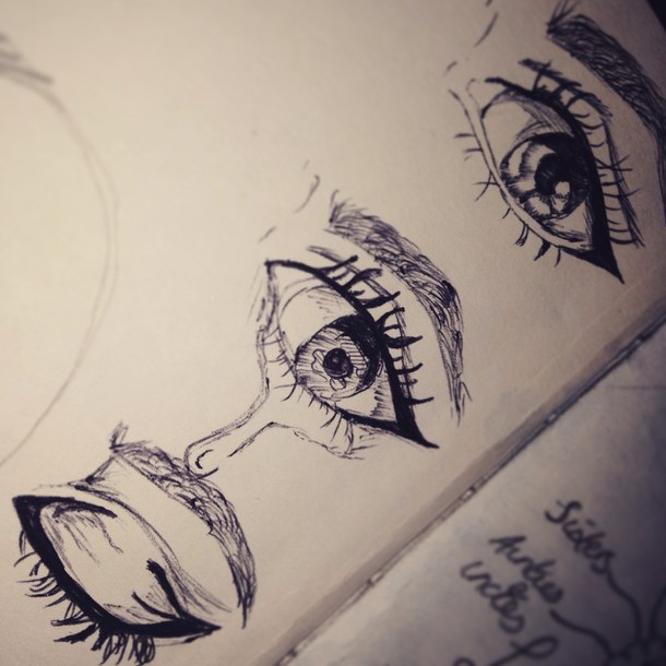 610x610 eye drawing with tears - Sad Eyes With Tears Drawing