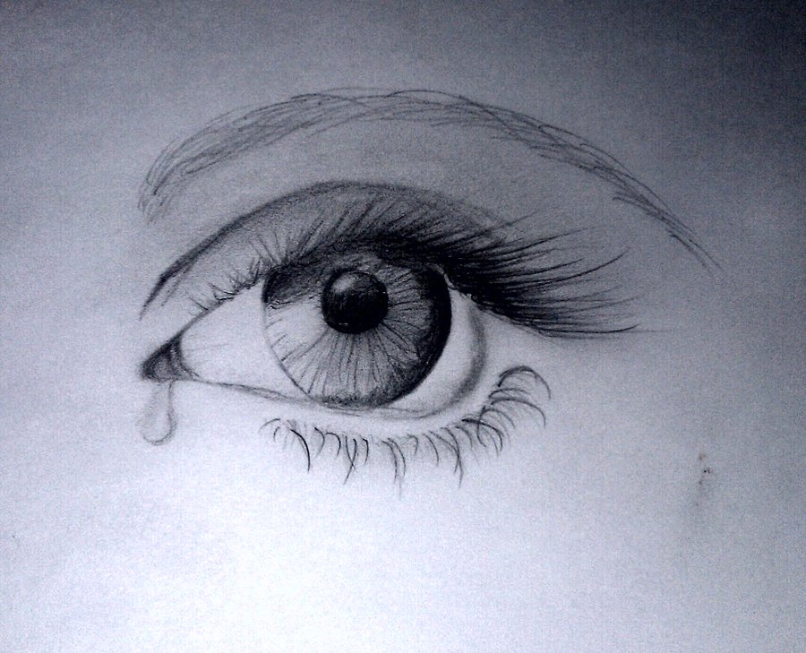 Sad Eyes With Tears Drawing at PaintingValley.com | Explore collection ...