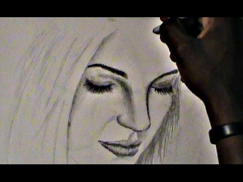 480x360 How To Draw Female Sad Face - Sad Face Drawing