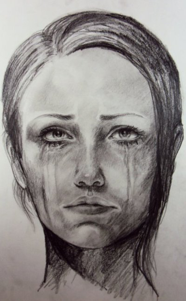 600x968 Sad Face Pictures Art And Design - Sad Face Drawing