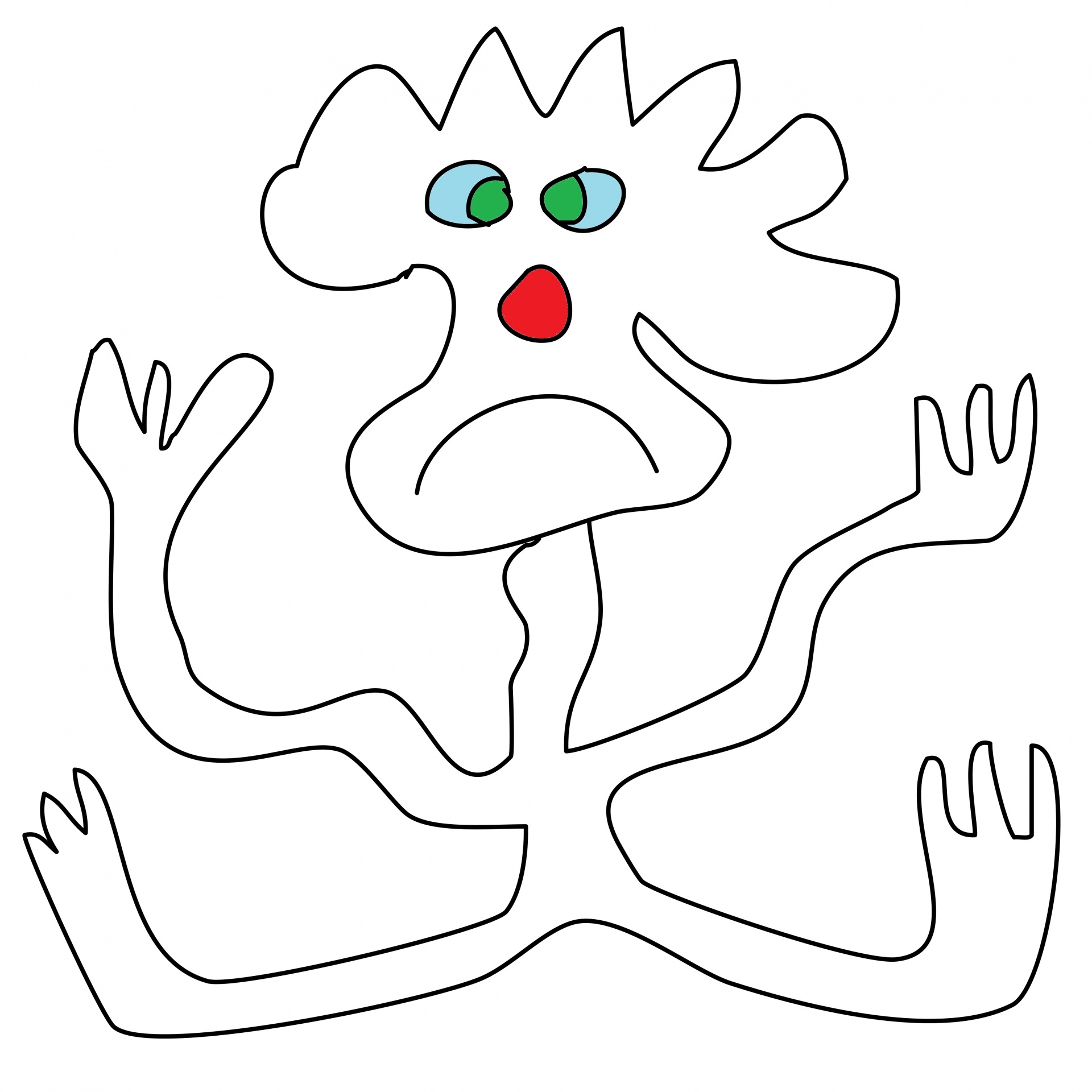 1920x1920 doodle, drawing, caricature, sad, guy - Sad Guy Drawing