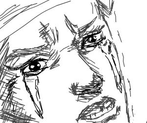 300x250 Sad Man Drawing - Sad Man Drawing