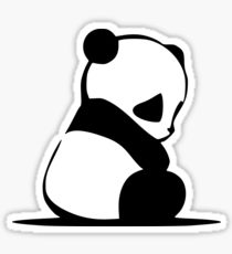 210x230 Sad Panda Drawing Stickers Redbubble - Sad Panda Drawing