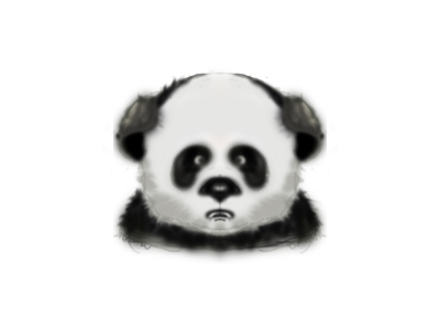 400x300 Sad Panda Icon Sketch - Sad Panda Drawing
