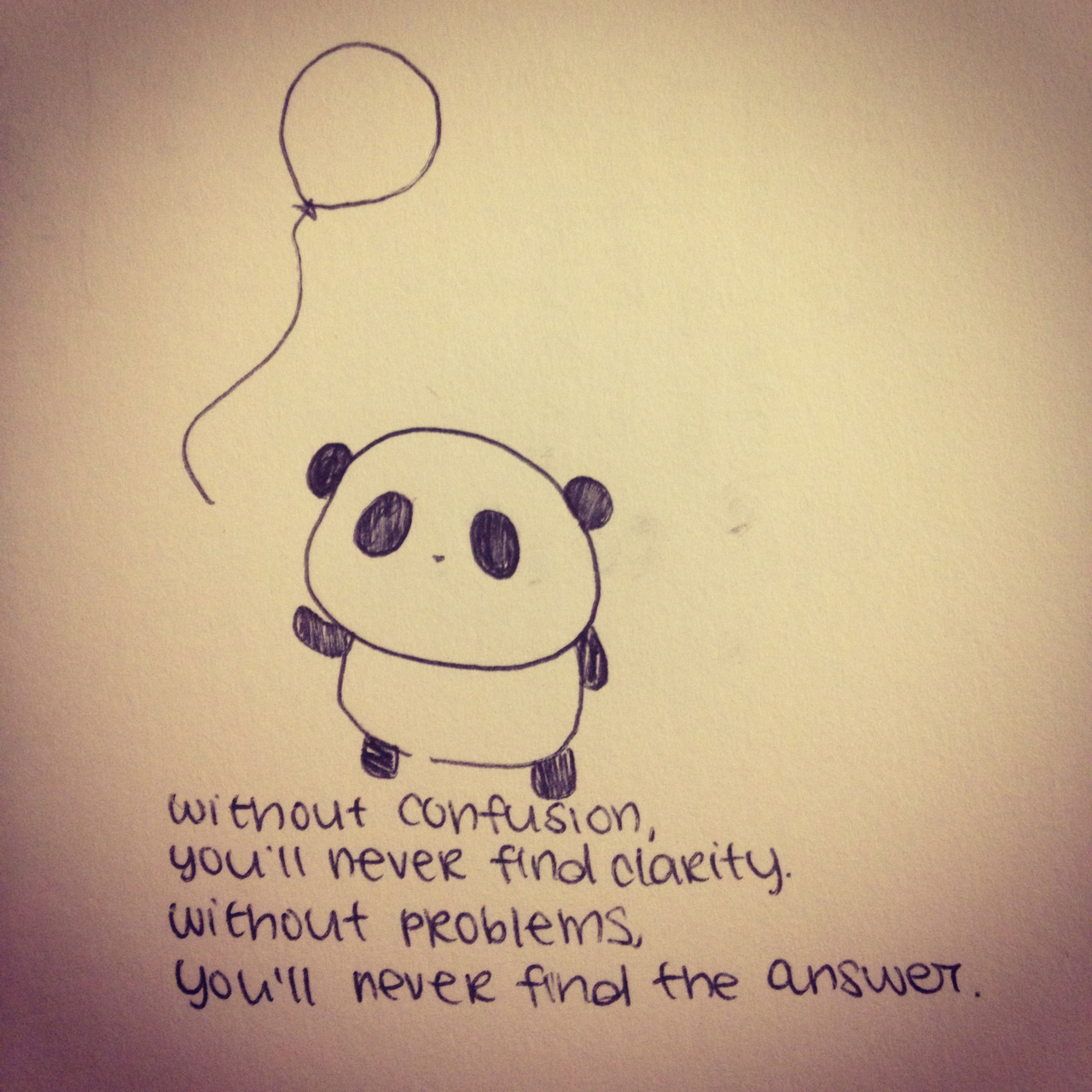 1280x1280 sad panda doodles smart words from a good friend - Sad Panda Drawing