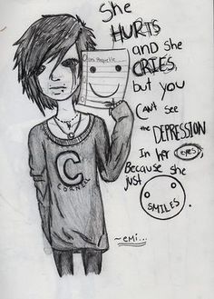 236x329 Sad Drawings - Sad People Drawings