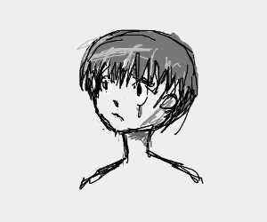 300x250 person chained - Sad Person Drawing