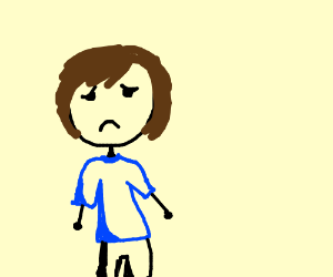 300x250 Sad Person Drawing - Sad Person Drawing