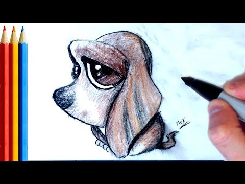 480x360 How To Draw Cute Sad Puppy - Sad Puppy Drawing