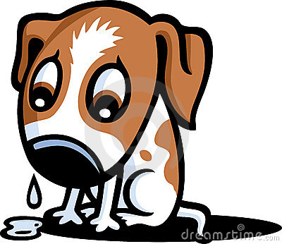 400x346 Sad Puppy Cartoon - Sad Puppy Drawing