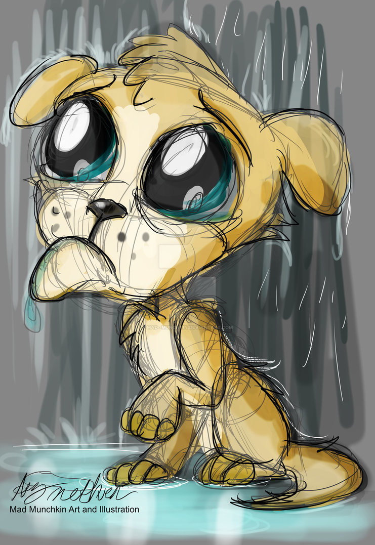 741x1077 minute draw sad puppy keane spoof - Sad Puppy Drawing