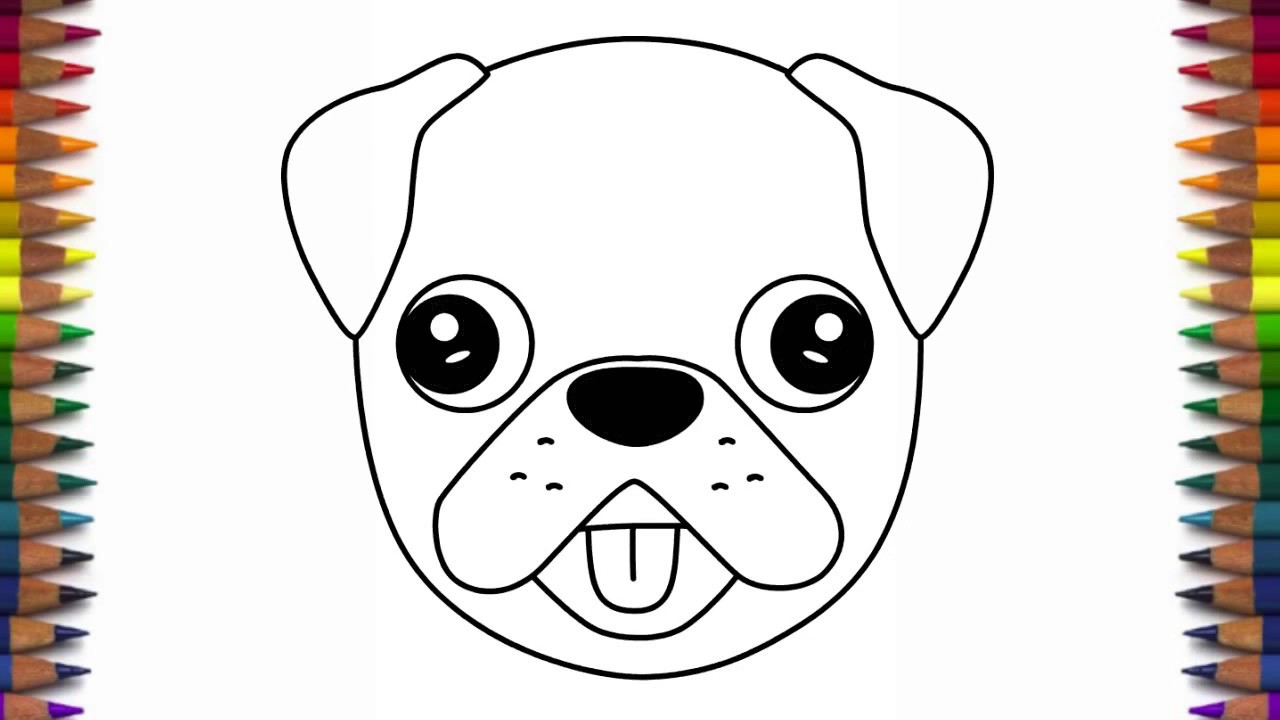 1280x720 Huge Collection Of 'easy Puppy Face Drawing' Download More Than - Sad Puppy Face Drawing